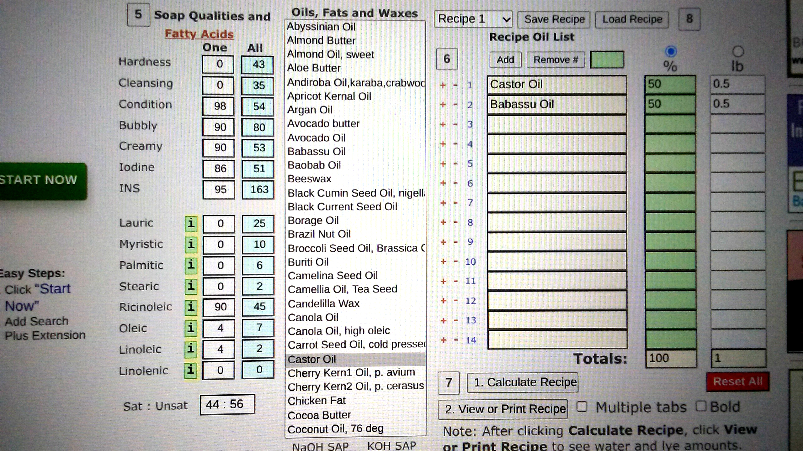 SoapCalc - Choose Your Oils. SoapCalc - Choose Your Oils.
