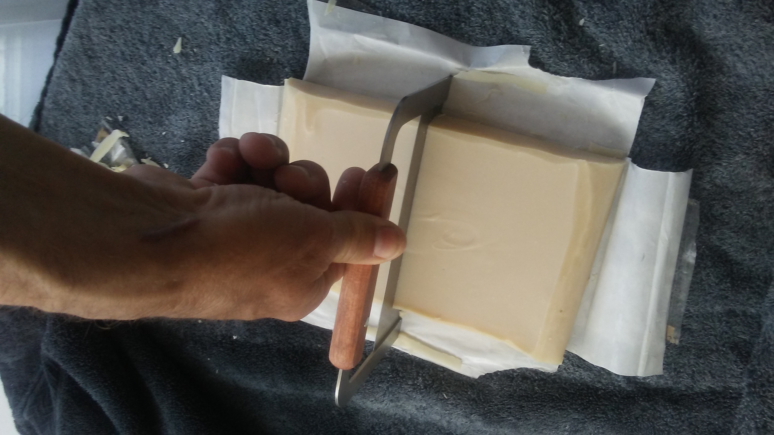 cutting bacon grease soap bars cutting bacon grease soap bars
